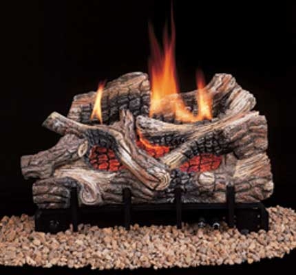  Comfort Flame Vent Free Gas Log Set River Canyon Oak